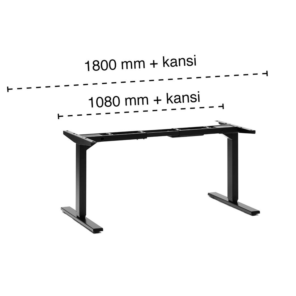 Sähköpöydän runko JC35TS-RS3 / leveydet