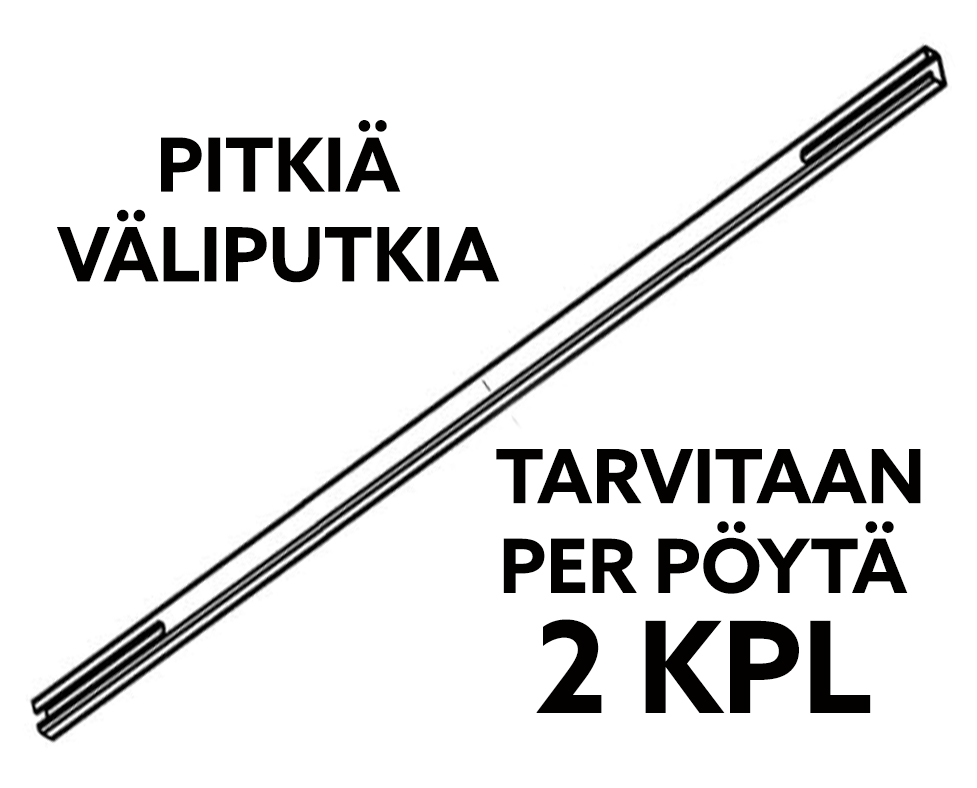 Pitkä väliputki, 1500 mm